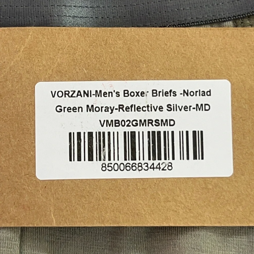 VORZANI Mens Medium Green Norlad Modal Pockets Boxer Brief Underwear NWT
